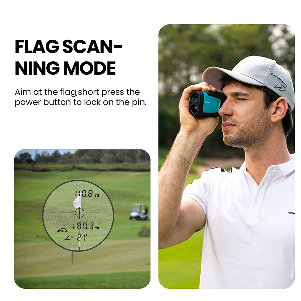 RafixKira High-Precision Golf Rangefinder with Slope Compensation