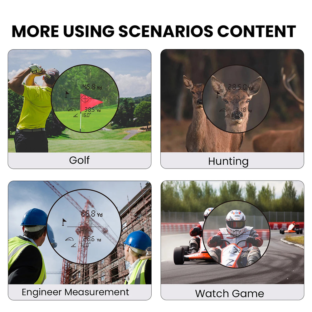 RafixKira High-Precision Golf Rangefinder with Slope Compensation
