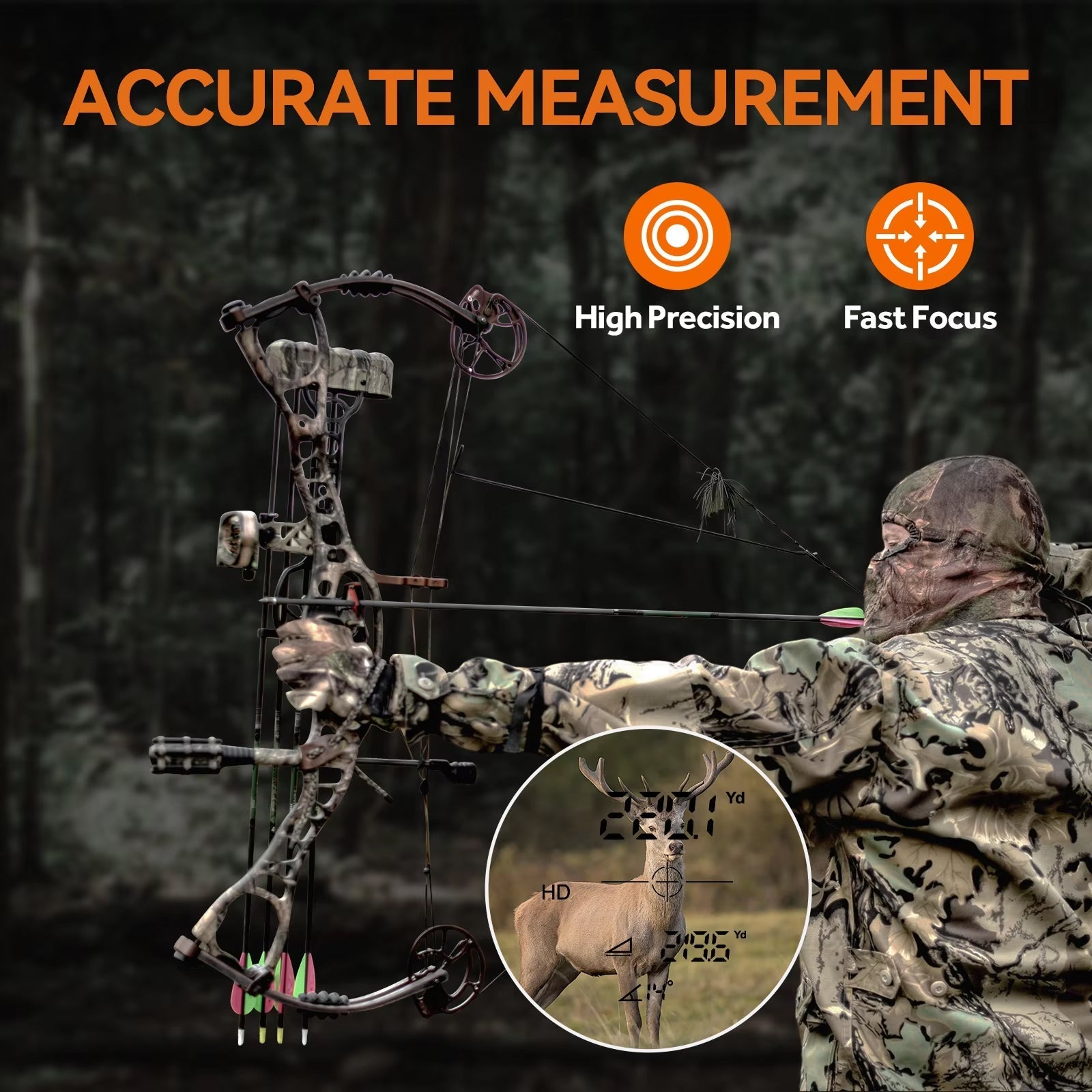 RangeVici Laser Hunting Rangefinder 656Yd with BOW Mode