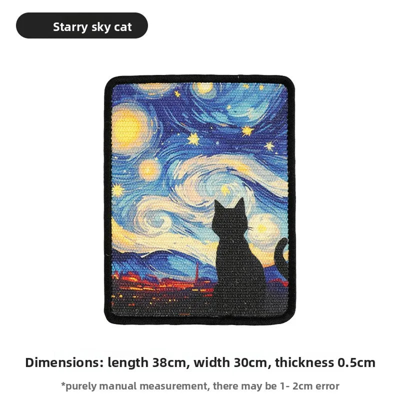 RenoBarg Artwork-Style Wall-Mounted Cat Scratcher