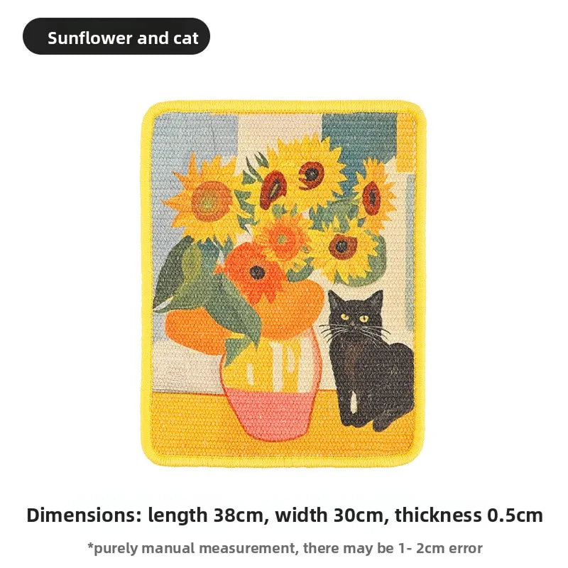 RenoBarg Artwork-Style Wall-Mounted Cat Scratcher
