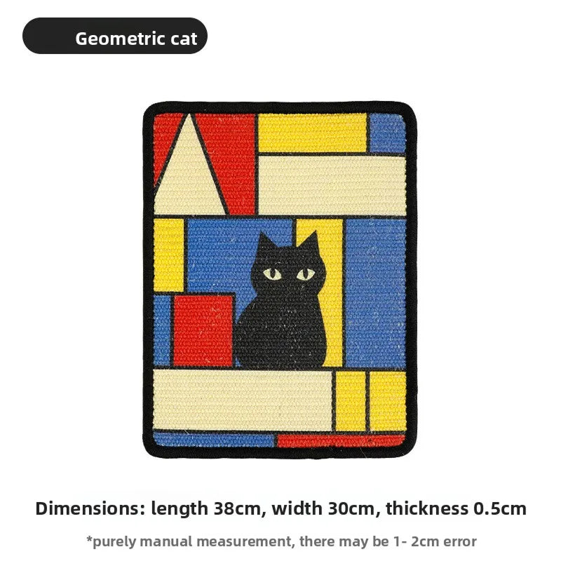 RenoBarg Artwork-Style Wall-Mounted Cat Scratcher