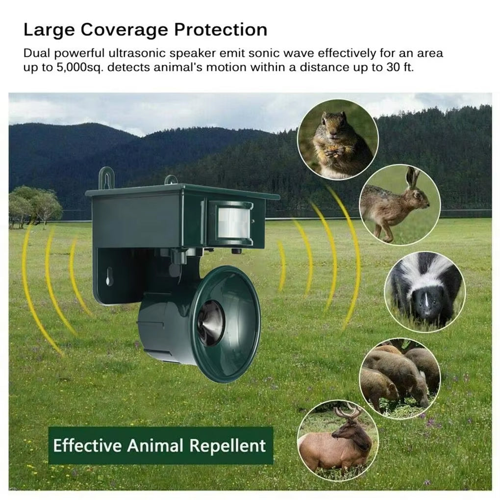RepilBird Solar Bird Repeller - Ultrasonic Pigeon Deterrent