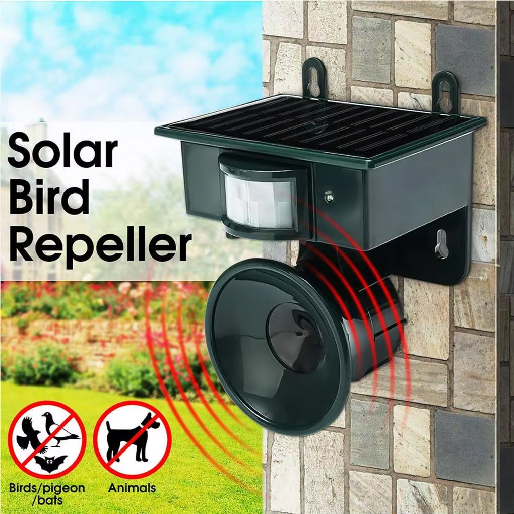 RepilBird Solar Bird Repeller - Ultrasonic Pigeon Deterrent