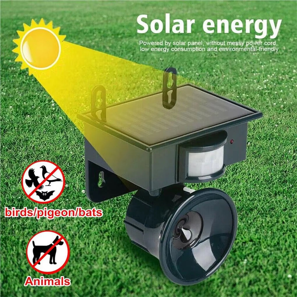 RepilBird Solar Bird Repeller - Ultrasonic Pigeon Deterrent