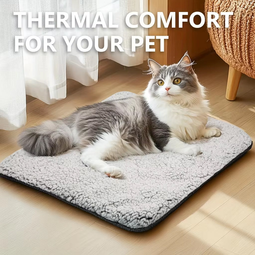 ResFopit Self-Heating Pet Mat - Cord-Free Warmth for Cats & Dogs