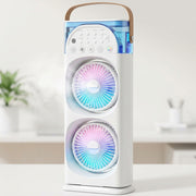 MixanAir Portable Air Conditioner Dual Turbine Mist Fan