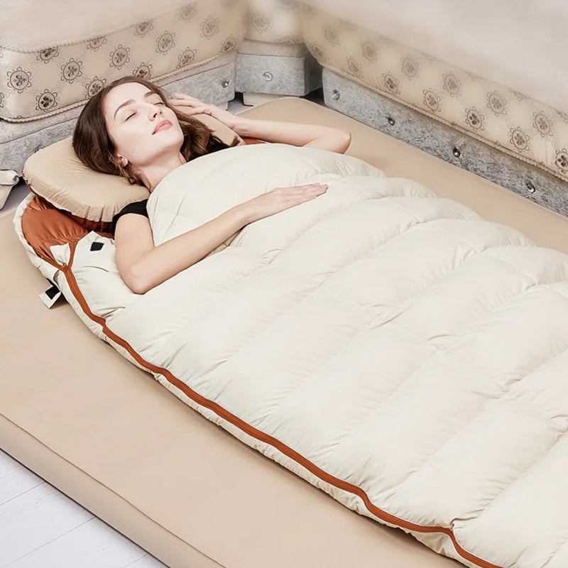 RestFosi Duck Down Sleeping Bag Extra-Wide 225x95cm Egg-Shaped Camping & Home