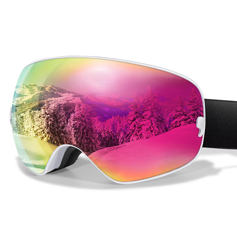 RosGlaco Frameless Oversized Ski Goggles - UV400 Anti-Fog