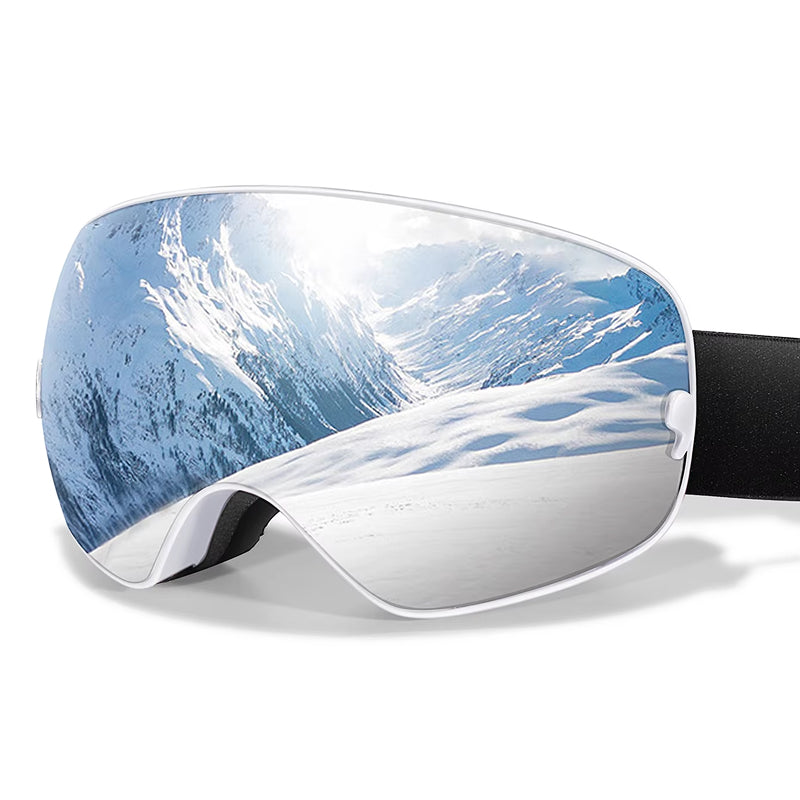 RosGlaco Frameless Oversized Ski Goggles - UV400 Anti-Fog