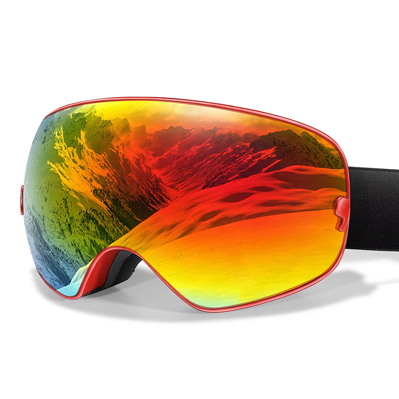 RosGlaco Frameless Oversized Ski Goggles - UV400 Anti-Fog