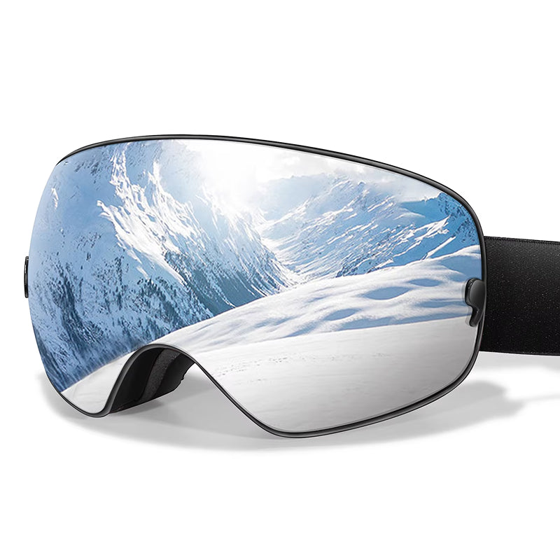 RosGlaco Frameless Oversized Ski Goggles - UV400 Anti-Fog