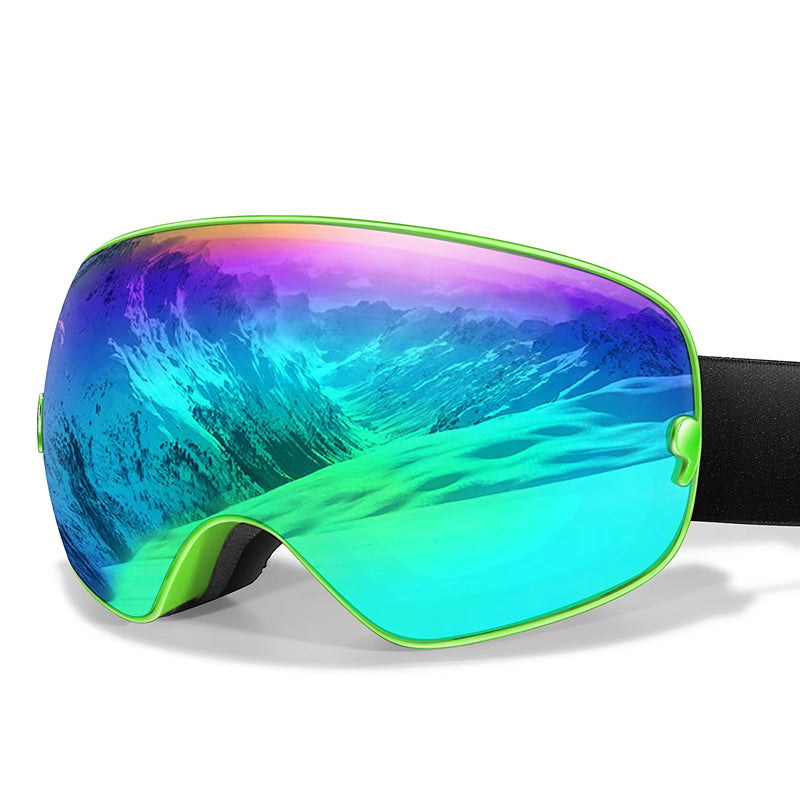 RosGlaco Frameless Oversized Ski Goggles - UV400 Anti-Fog