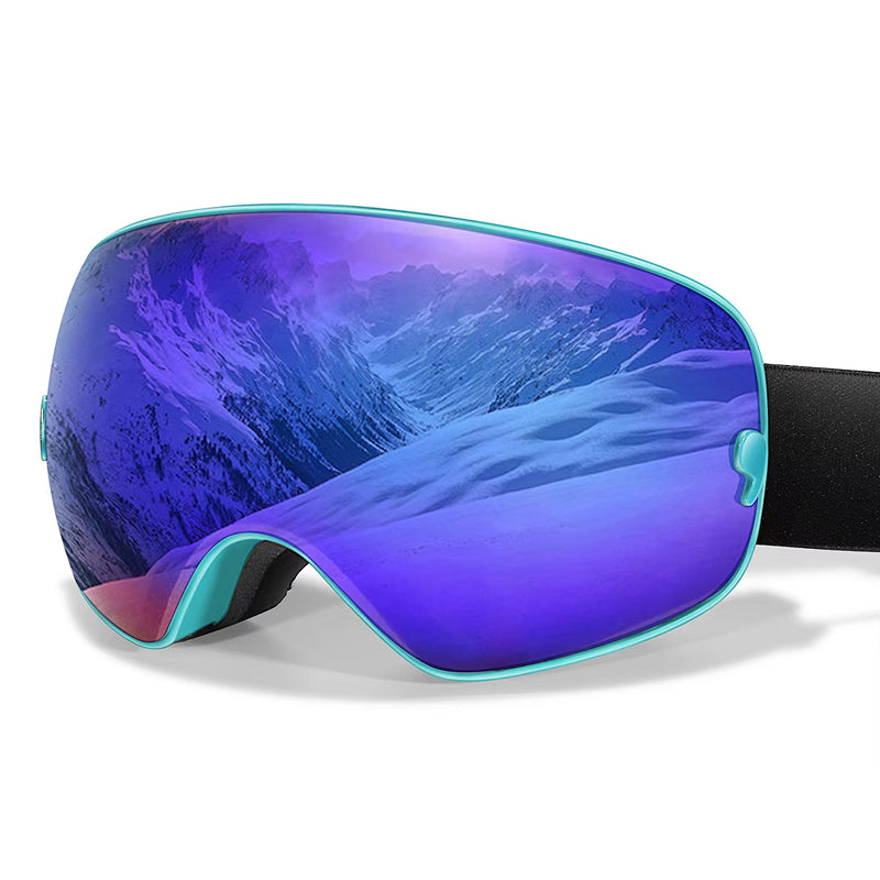 RosGlaco Frameless Oversized Ski Goggles - UV400 Anti-Fog