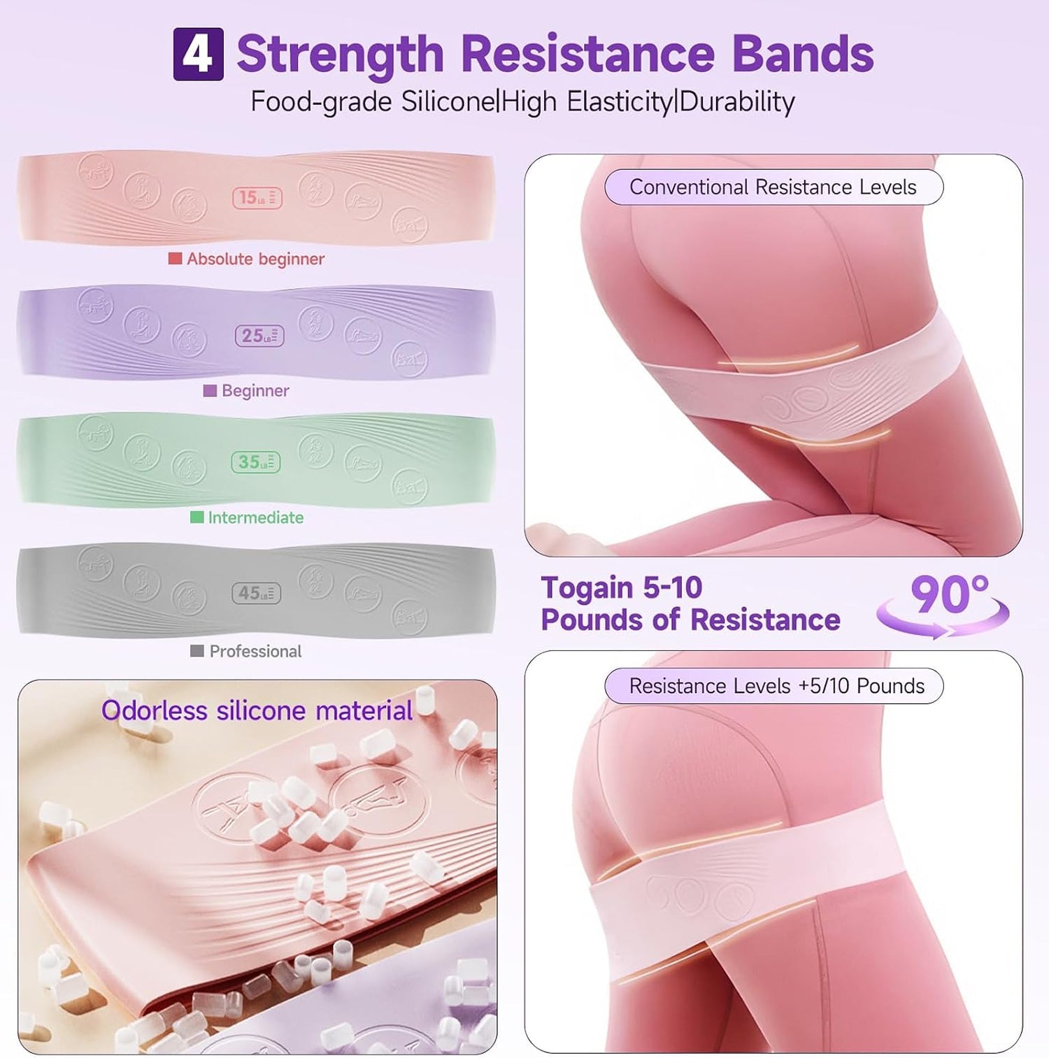 RuceSlap Professional Pilates Ring and Resistance Band Kit