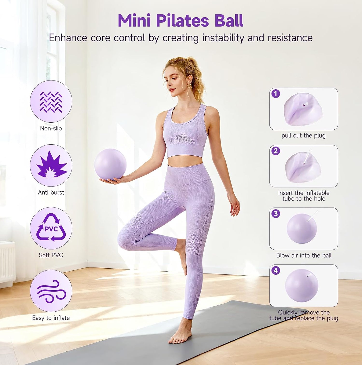 RuceSlap Professional Pilates Ring and Resistance Band Kit