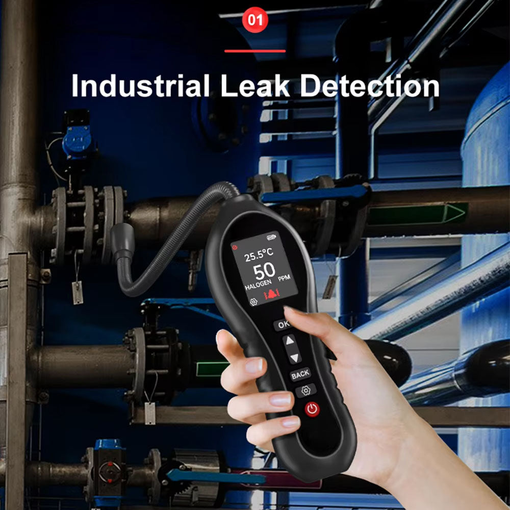SafeNoil Refrigerant Leak Detector - 1 PPM Ultra-Precise HVAC Leak Detector with 250mm Flexible Probe