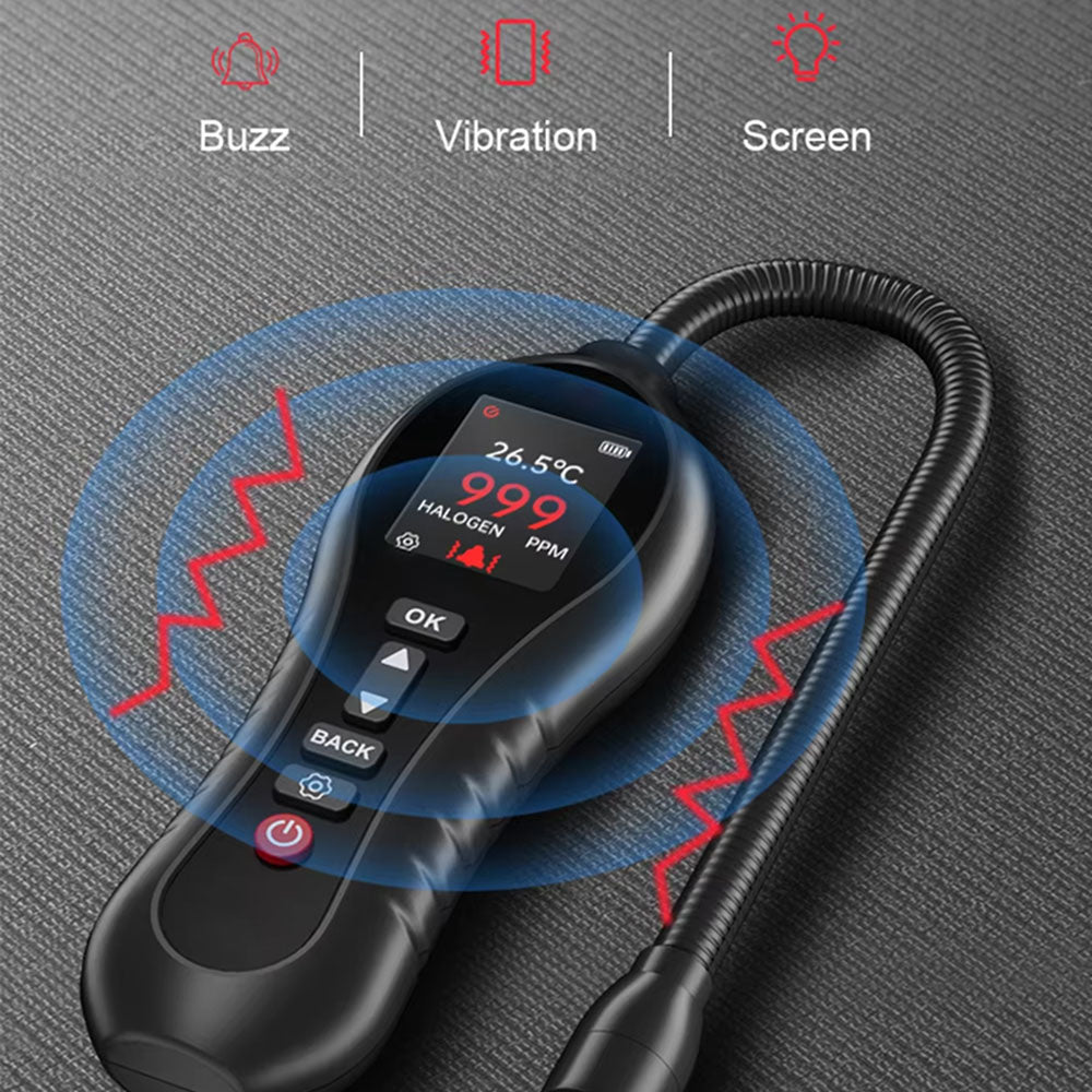 SafeNoil Refrigerant Leak Detector - 1 PPM Ultra-Precise HVAC Leak Detector with 250mm Flexible Probe