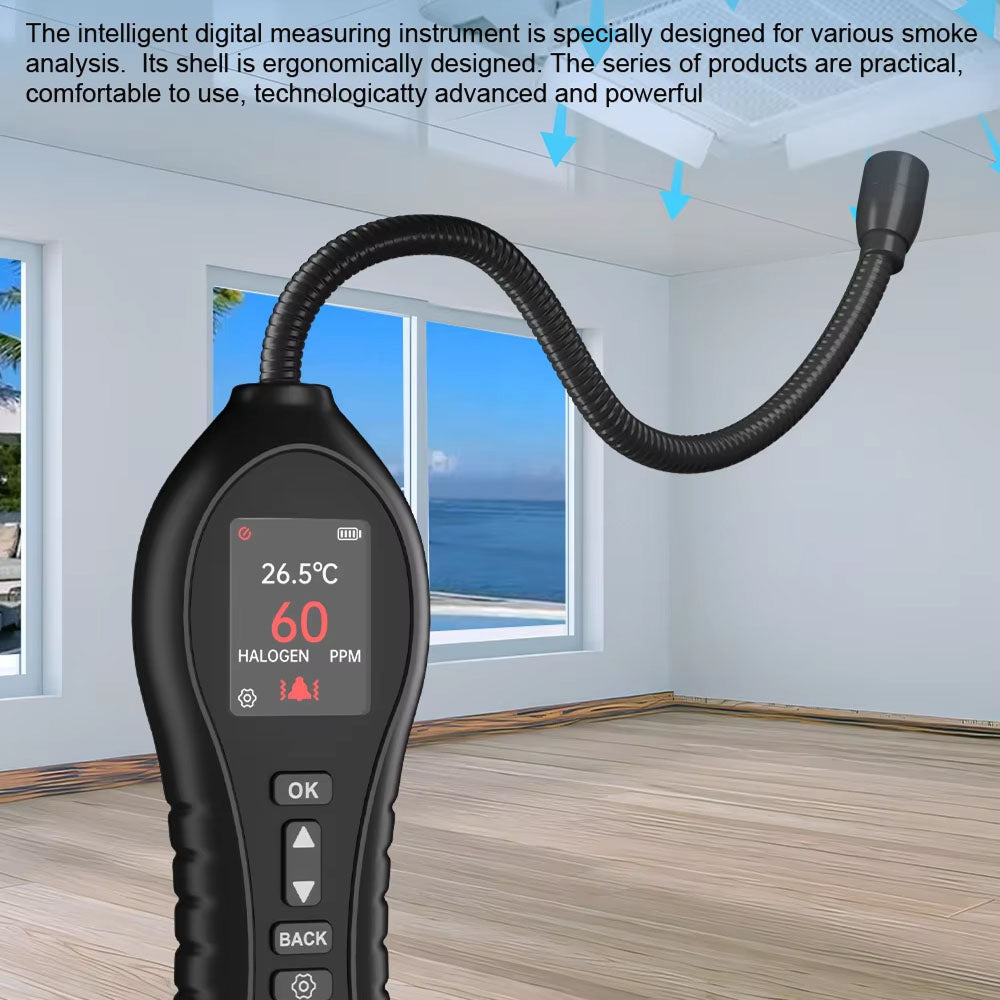 SafeNoil Refrigerant Leak Detector - 1 PPM Ultra-Precise HVAC Leak Detector with 250mm Flexible Probe