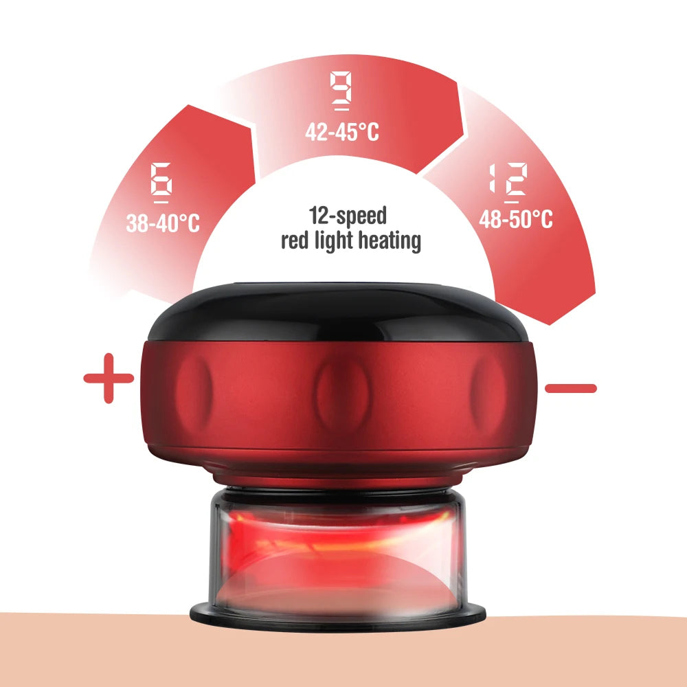 SapixAmi 3-in-1 Smart Cupping Therapy with Red Light & Heat