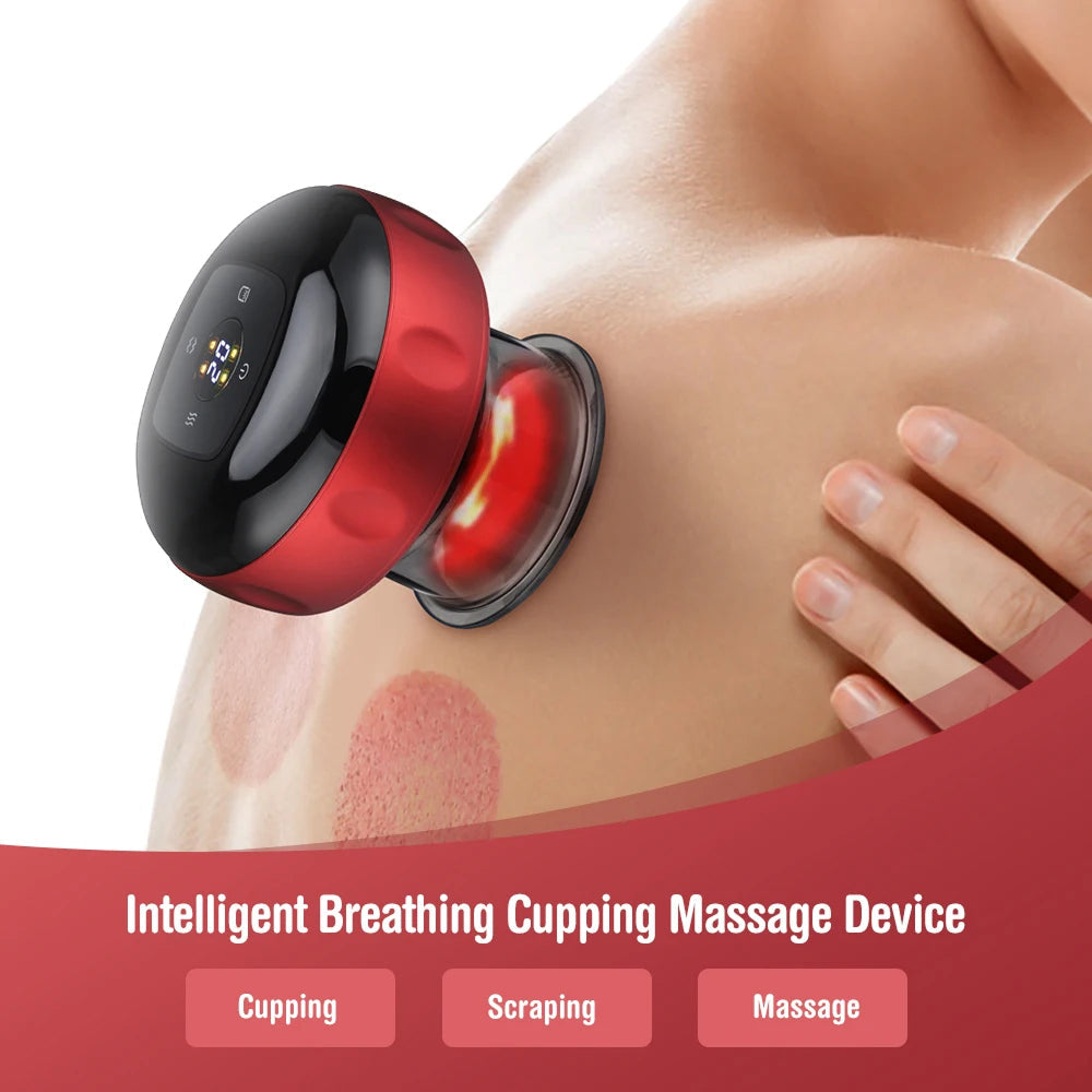 SapixAmi 3-in-1 Smart Cupping Therapy with Red Light & Heat