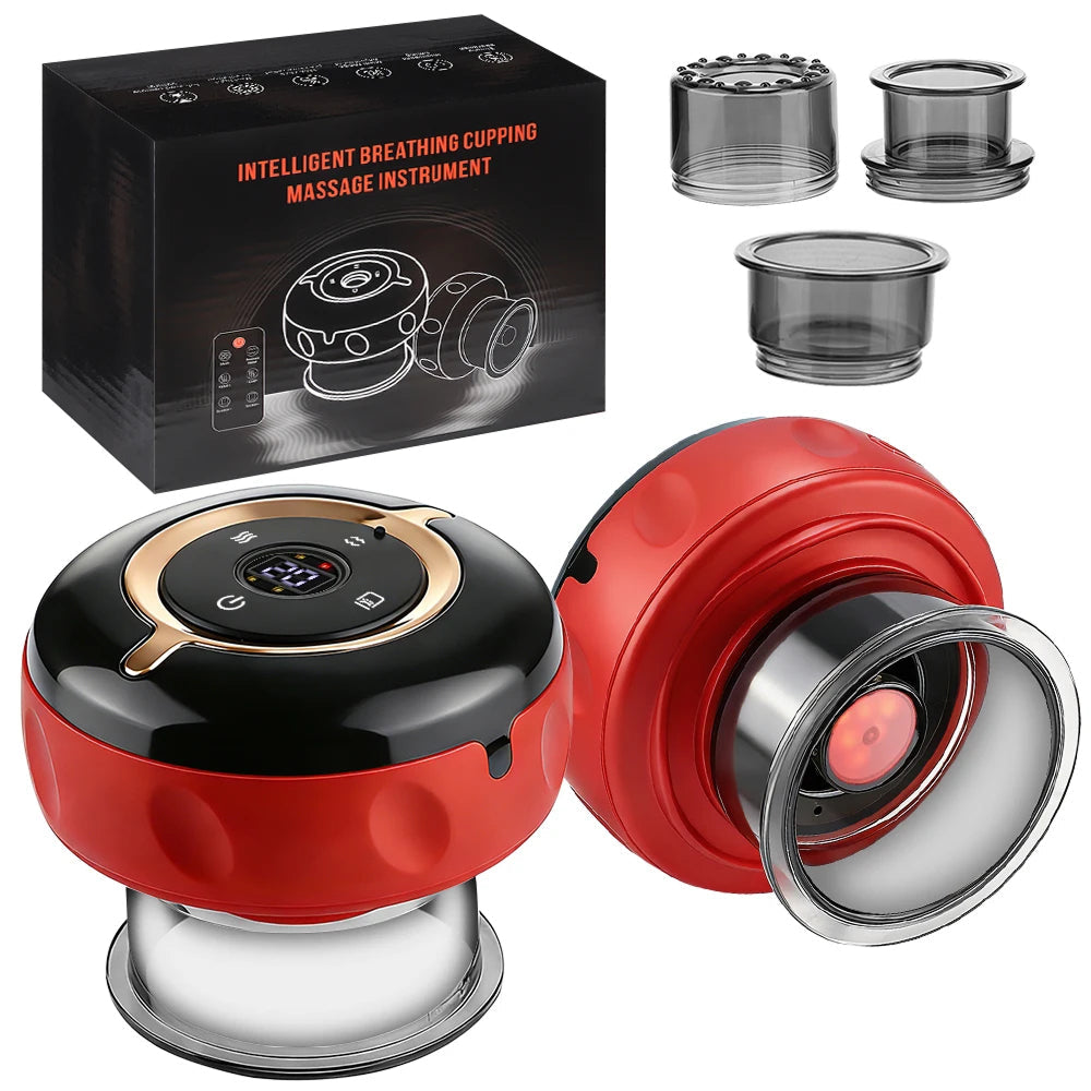 SapixAmi 3-in-1 Smart Cupping Therapy with Red Light & Heat