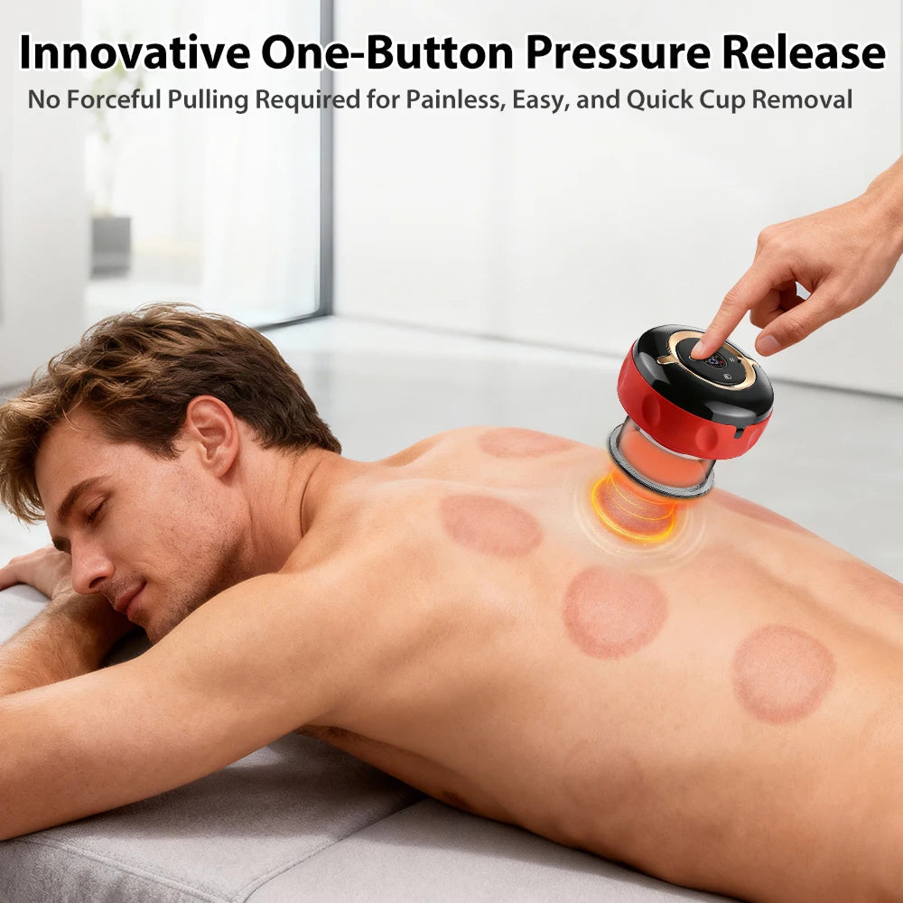 SapixAmi 3-in-1 Smart Cupping Therapy with Red Light & Heat