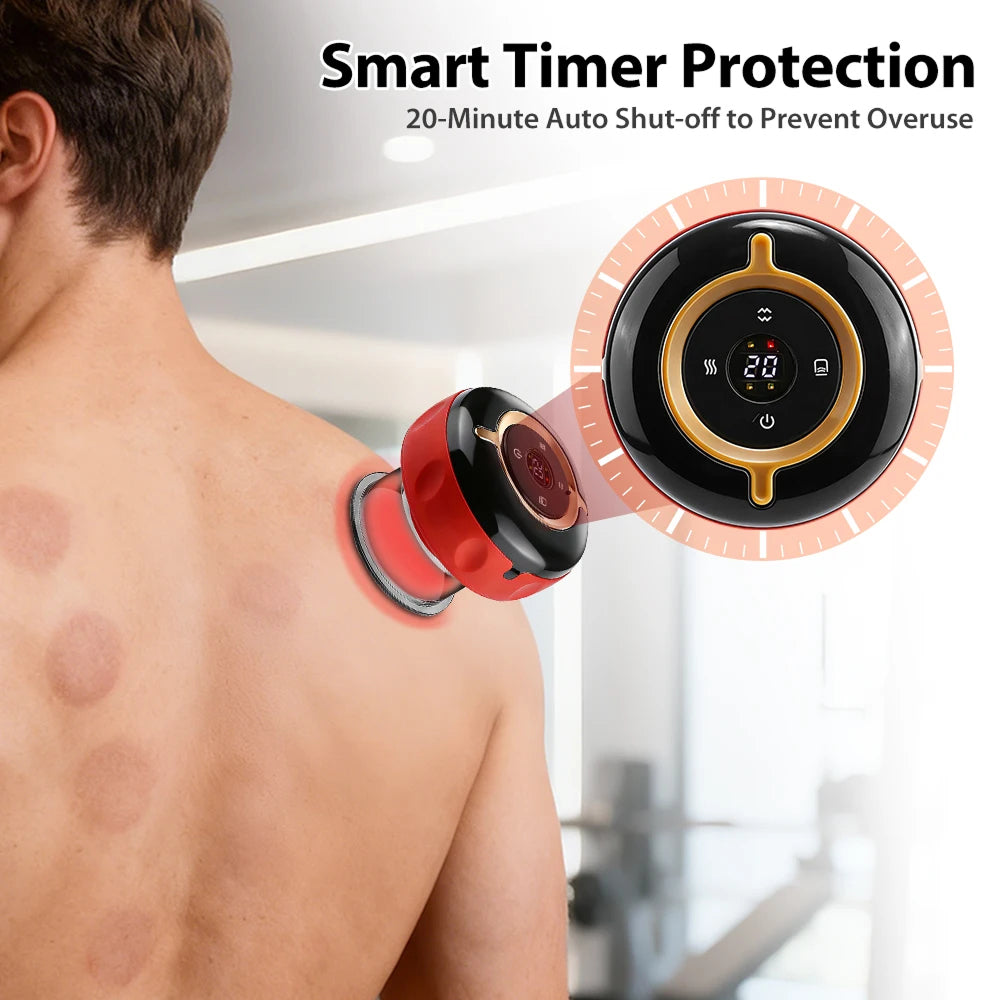 SapixAmi 3-in-1 Smart Cupping Therapy with Red Light & Heat