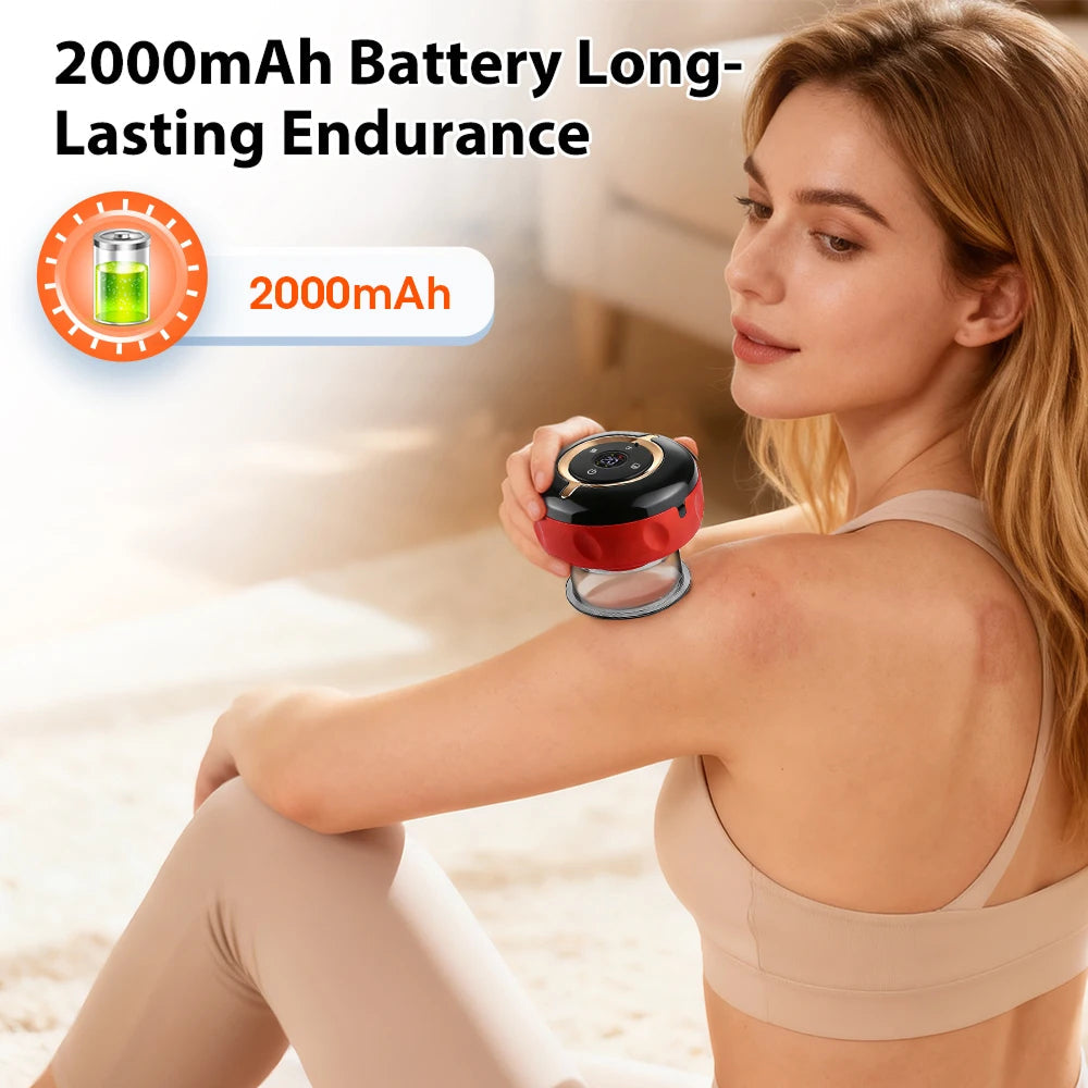 SapixAmi 3-in-1 Smart Cupping Therapy with Red Light & Heat