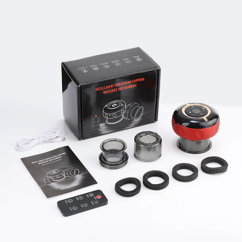 SapixAmi 3-in-1 Smart Cupping Therapy with Red Light & Heat