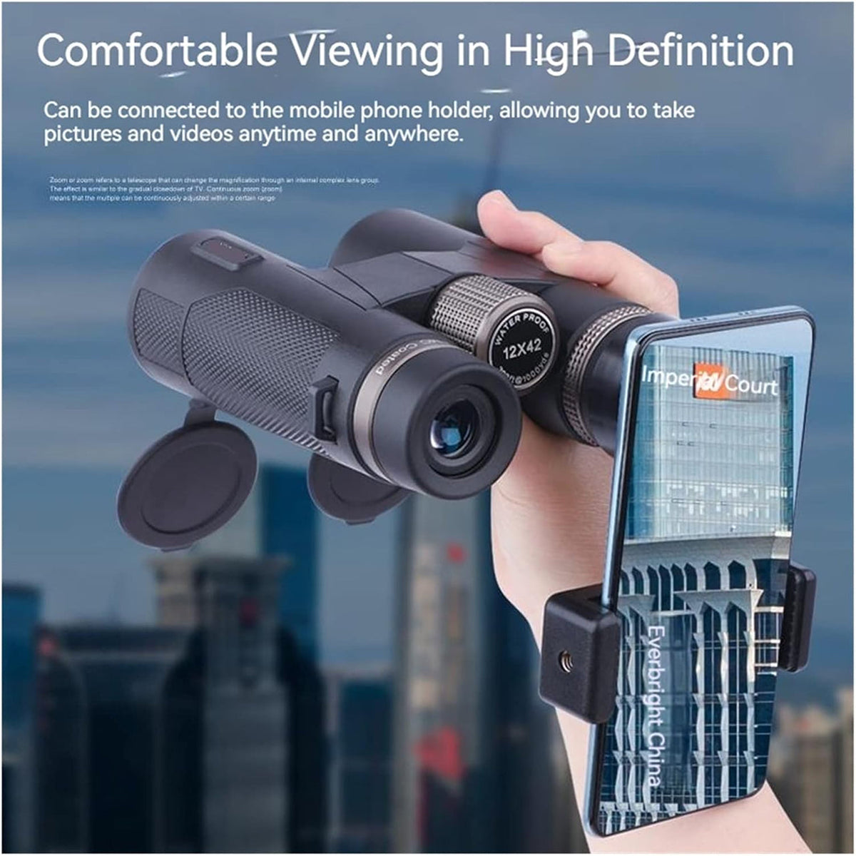 SawCleri 12x42 ED Binoculars for Hunting and Wildlife Observation