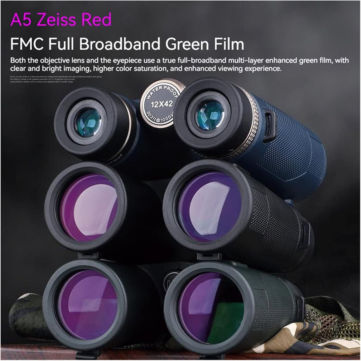 SawCleri 12x42 ED Binoculars for Hunting and Wildlife Observation