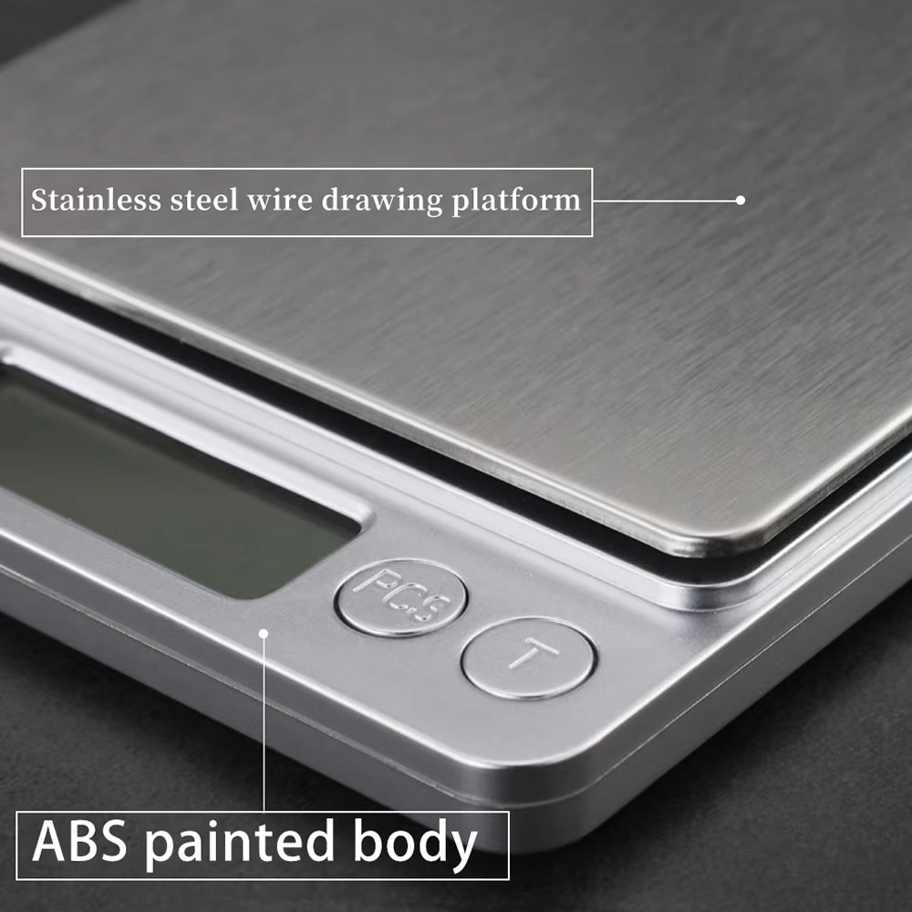 Scalevyx Digital Kitchen Scale 0.1g Laboratory-Grade Precision 3000g Capacity with 6 Unit Modes and Stainless Steel Platform