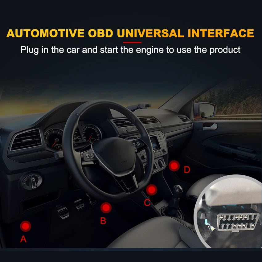 ScanMinix OBD2 Scanner for Engine Fault Codes and Battery Testing