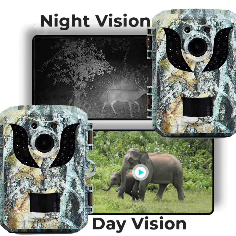 ScoxeCam 16MP No-Glow Stealth Trail Camera 0.2s Trigger