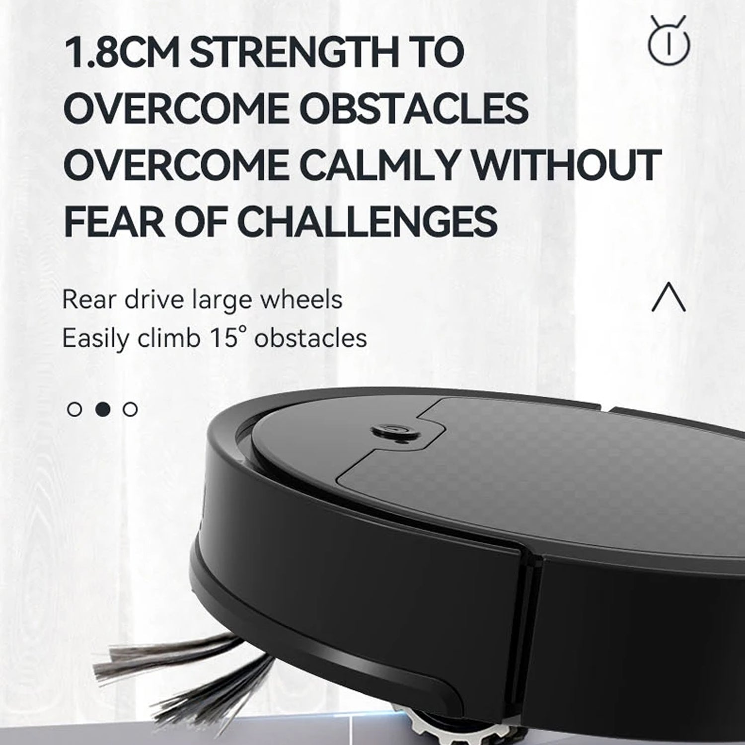 ScrubBoto 3-in-1 Smart Robot Vacuum and Mop with 2000Pa Suction, 6.8cm Ultra-Slim Profile and Bluetooth App Control