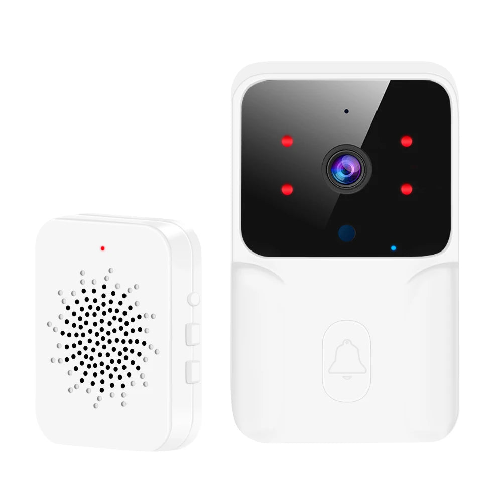 DoxCemiz 2K Video Doorbell Wireless No Monthly Fee Night Vision & Indoor Chime