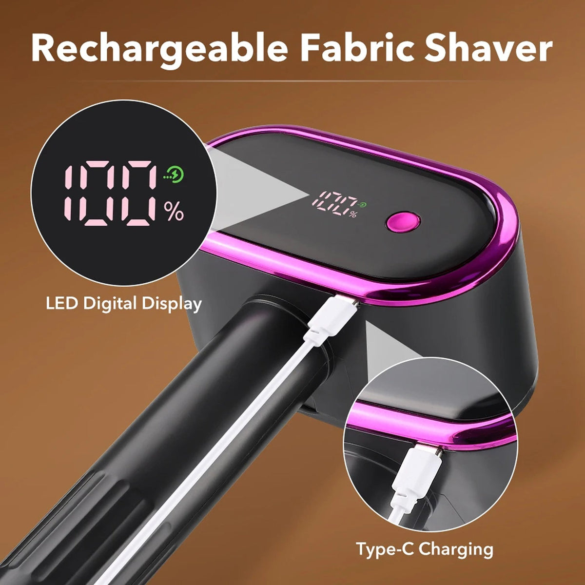 ShaverElis Rechargeable 12-Blade Fabric Shaver & Defuzzer