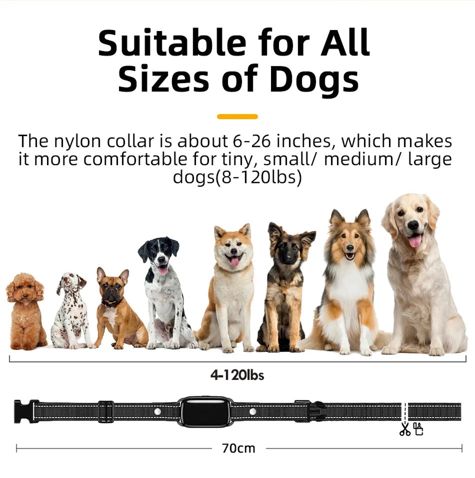 ShokiDex Dog Training Collar 2,600ft Range IPX7 Waterproof 4 Humane Modes for 3 Dogs