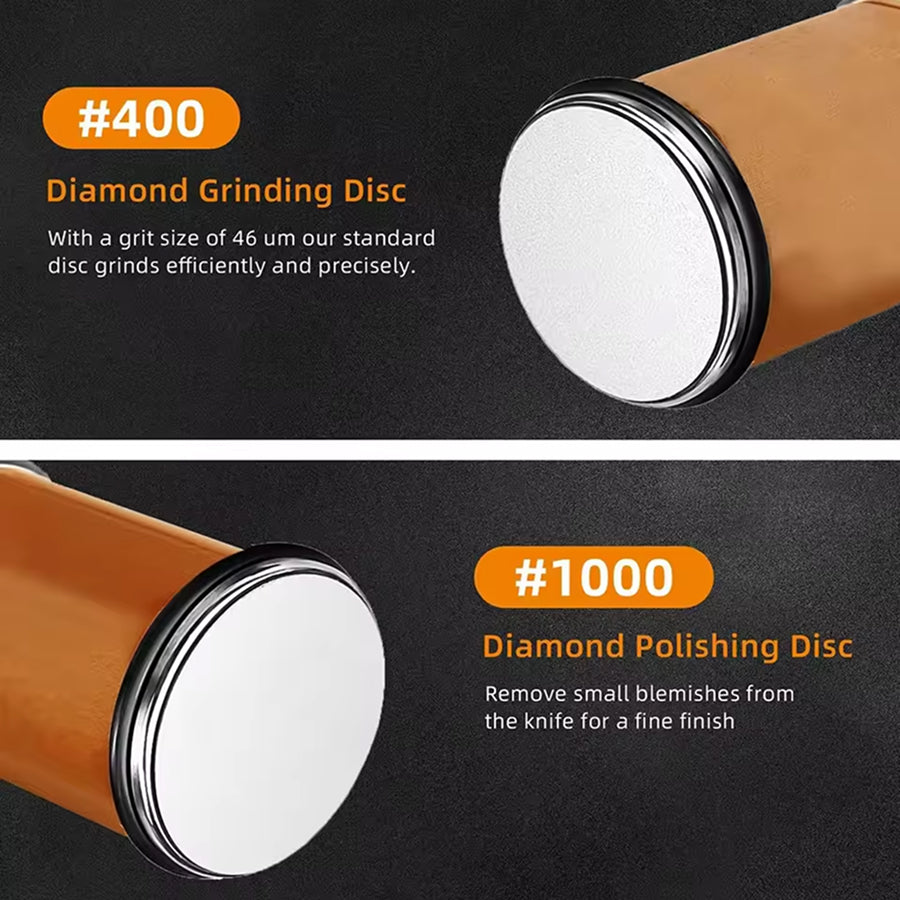 ShordiCut Rolling Knife Sharpener with Magnetic Angle Guide