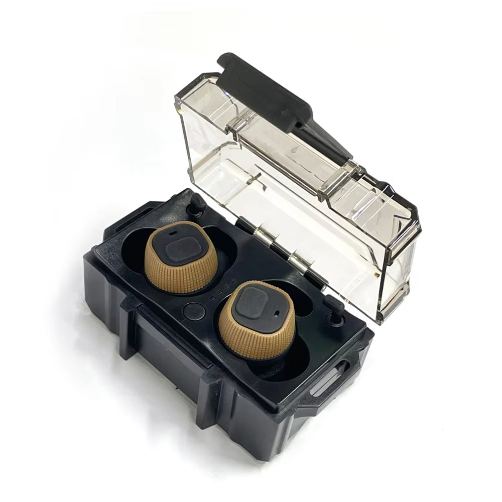 ShuxKiva Electronic Shooting Earplugs NRR 26 Sound Amplification & Noise Canceling