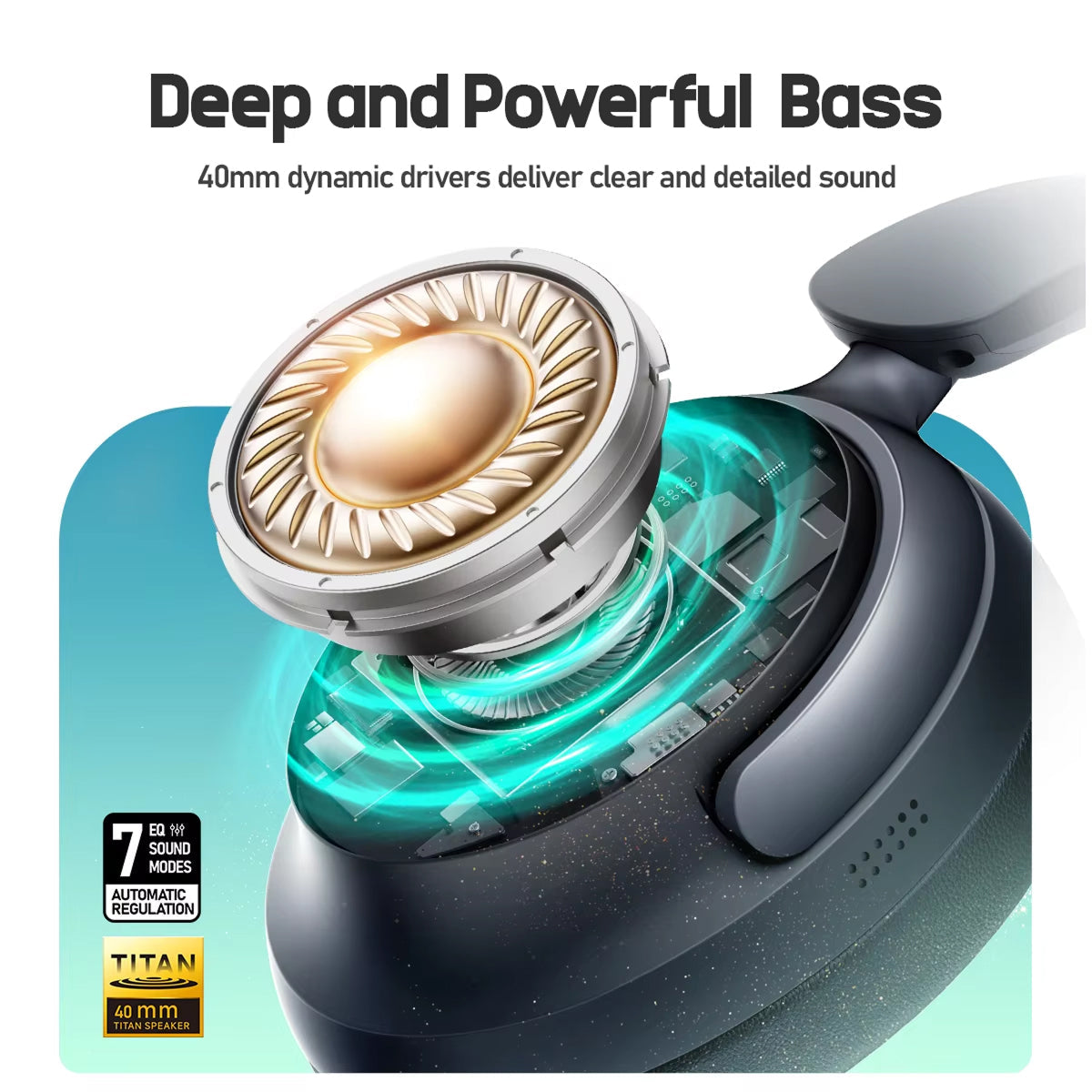 SilentBeat Noise Cancelling Headphones with 90-Hour Battery