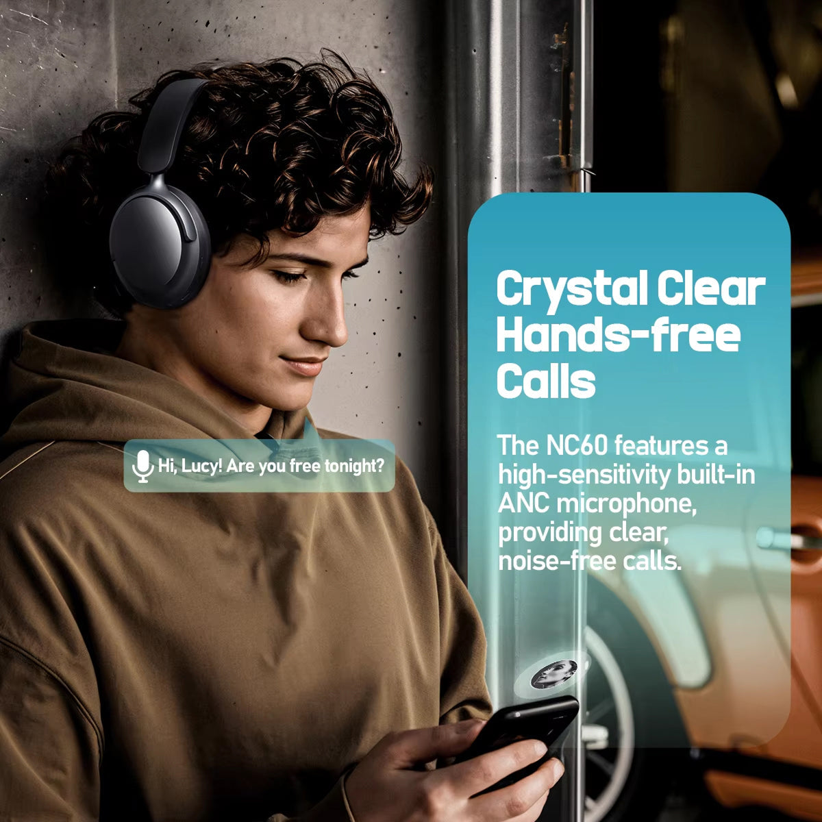 SilentBeat Noise Cancelling Headphones with 90-Hour Battery