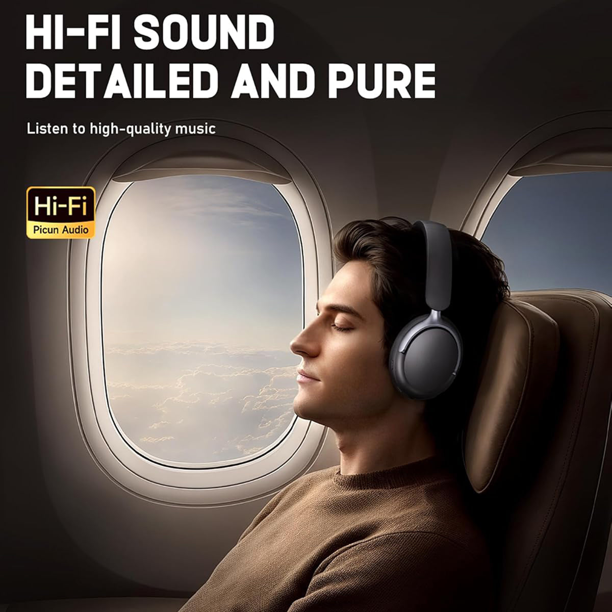 SilentBeat Noise Cancelling Headphones with 90-Hour Battery