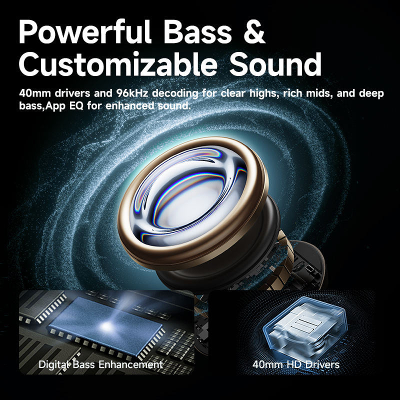 SilentBeat Noise Cancelling Headphones with 90-Hour Battery