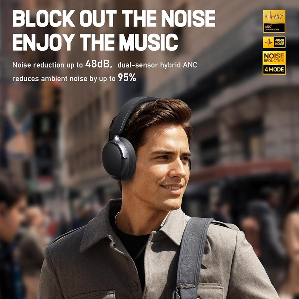 SilentBeat Noise Cancelling Headphones with 90-Hour Battery