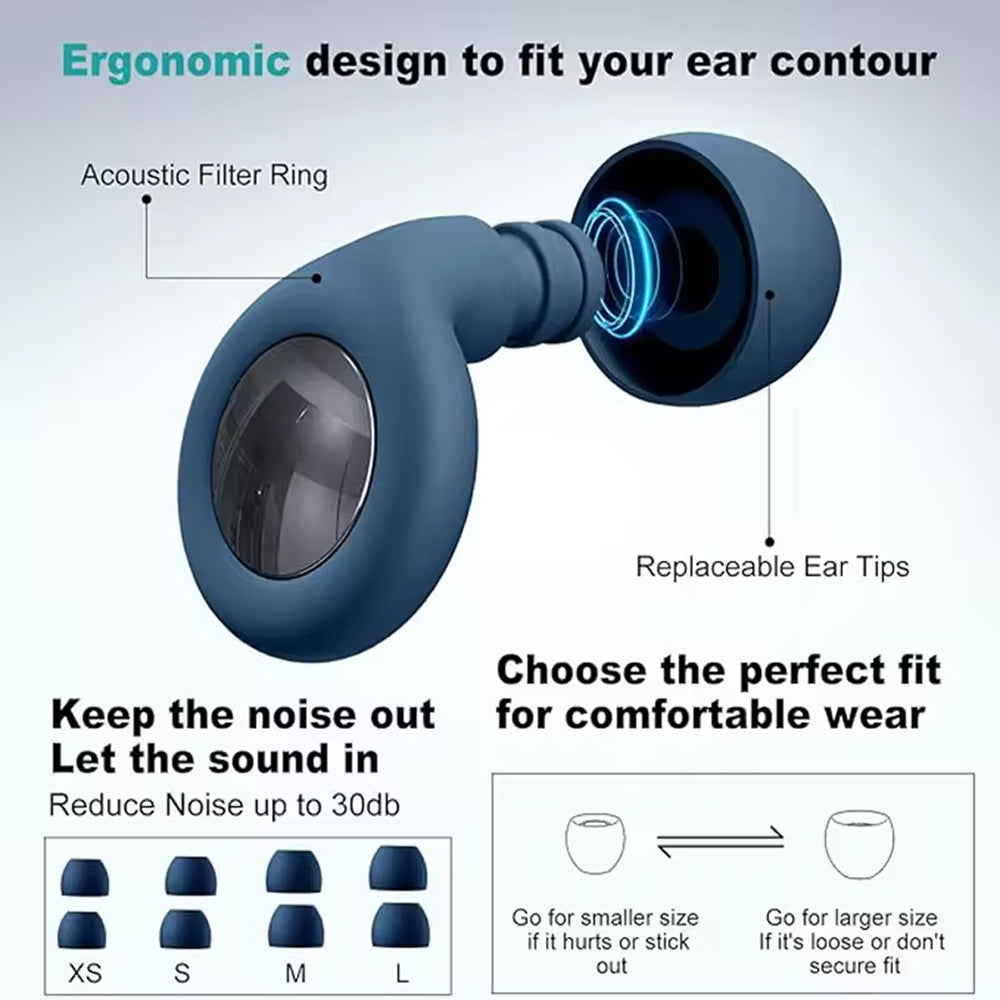 Silenzixu 30dB Noise Reduction Sleep Earplugs