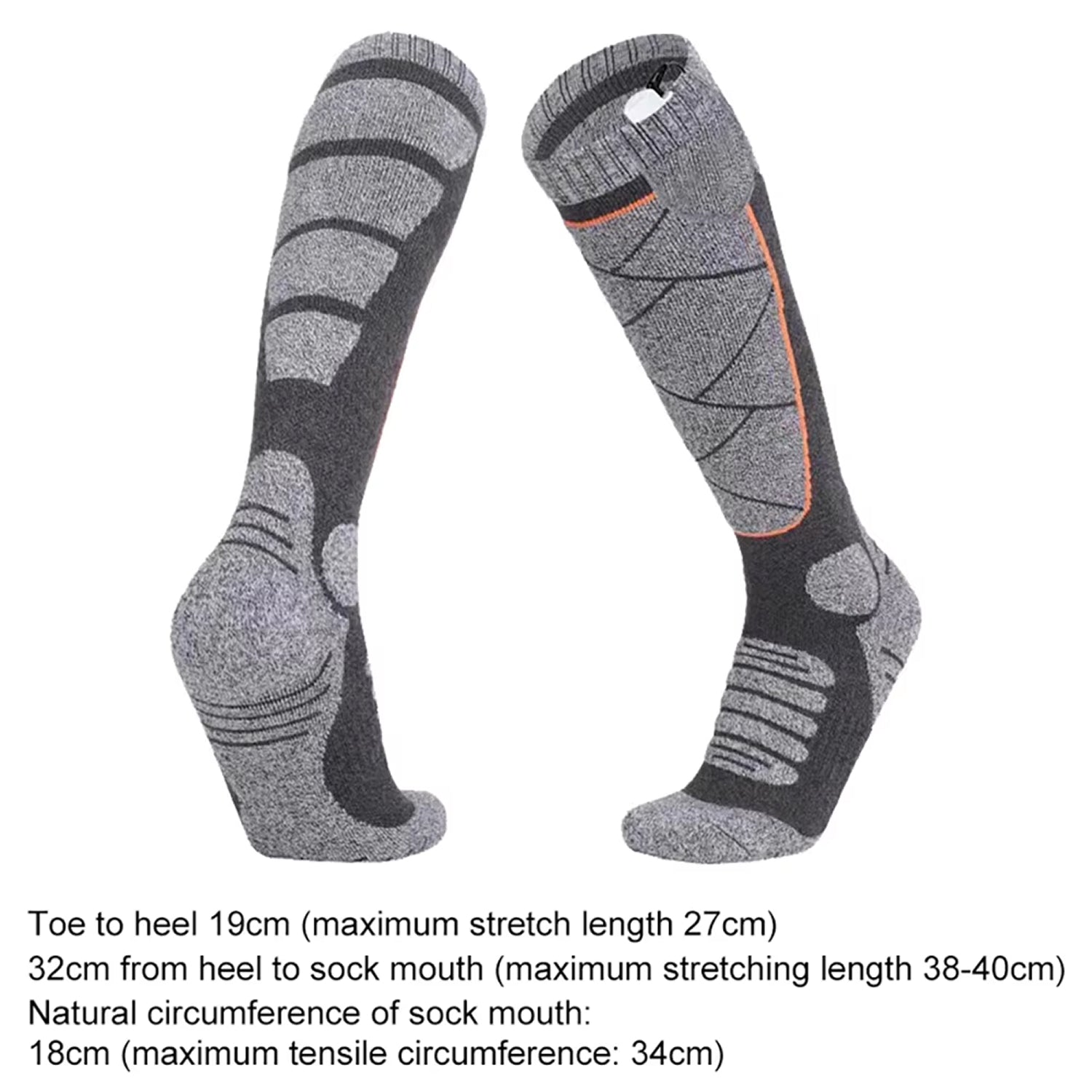 SkiHeati Electric Heated Ski Socks for Winter Sports & Hiking
