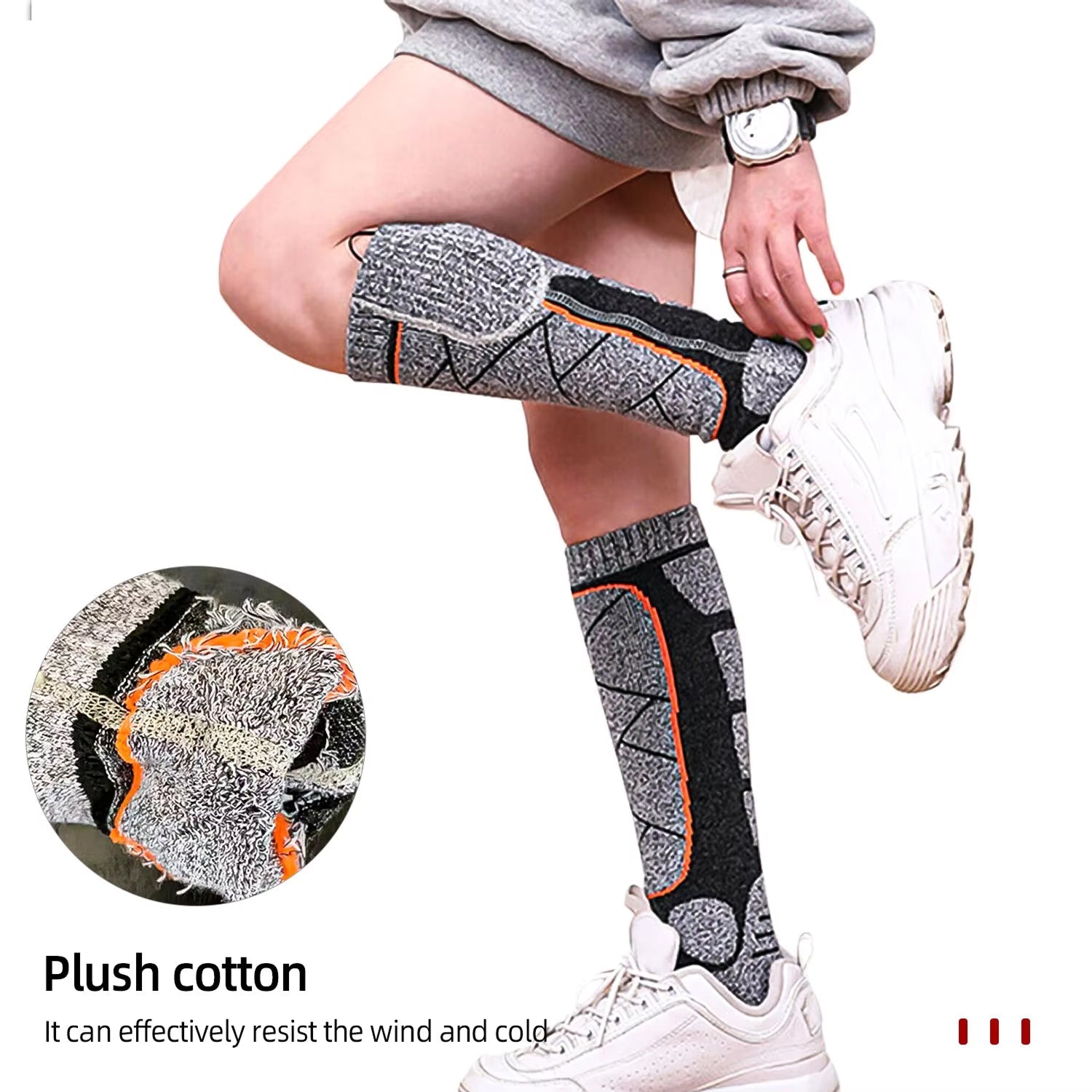 SkiHeati Electric Heated Ski Socks for Winter Sports & Hiking