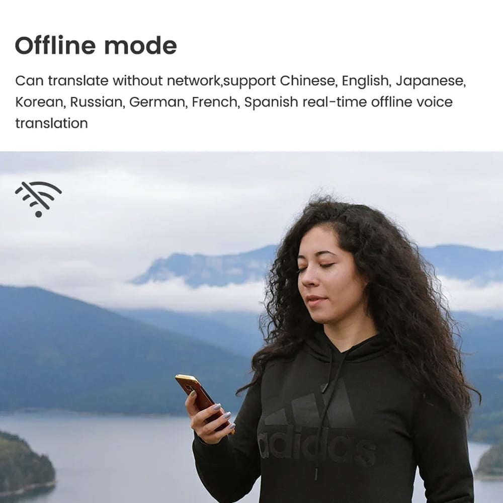 SmaxEntel M3 AI Translation Earbuds - 144 Languages Real-Time Translator